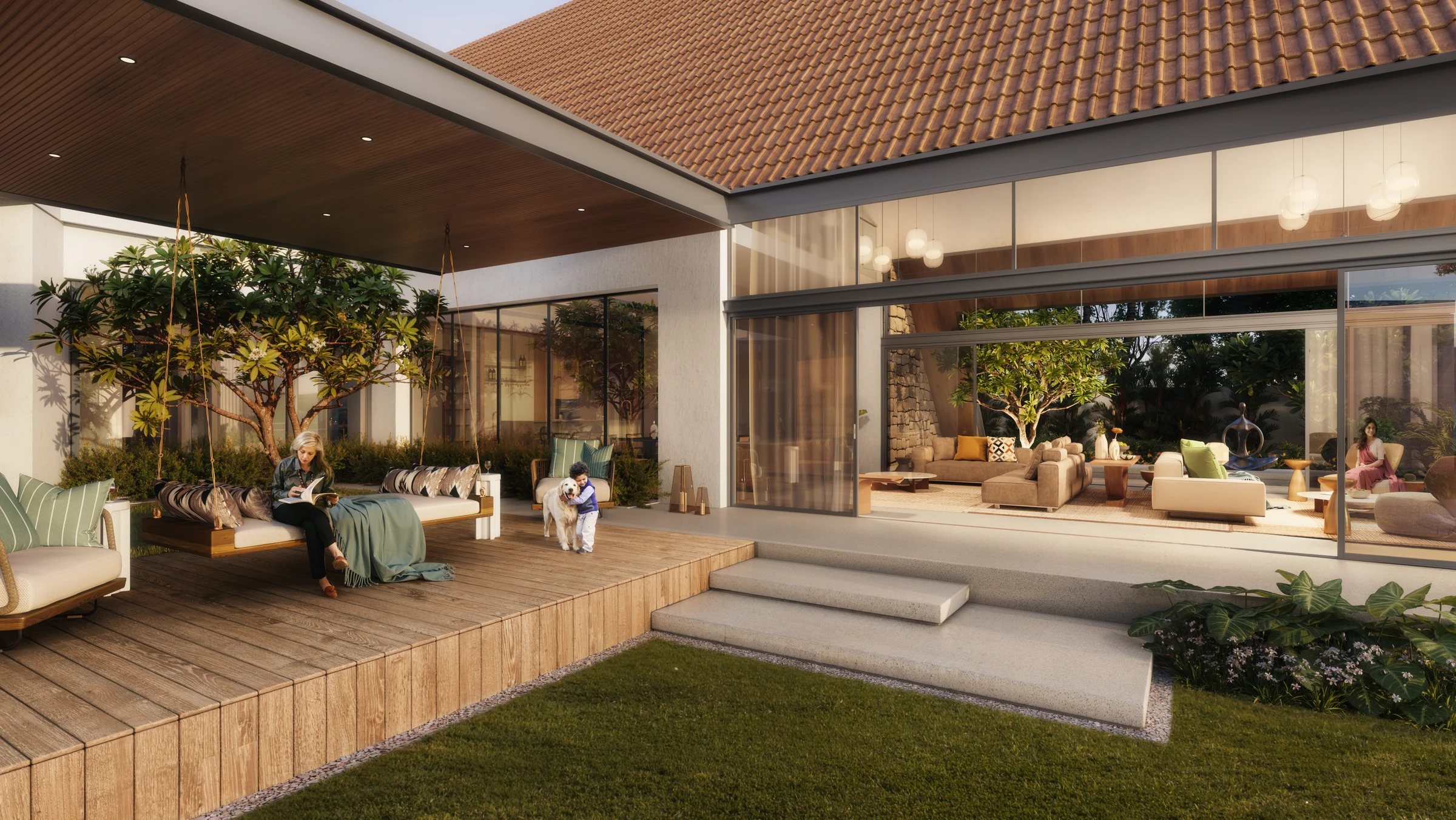 Outdoor living deck