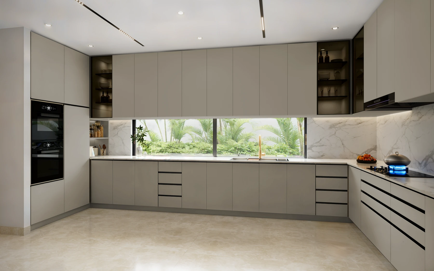 Open kitchen in a Silver Ranches villa